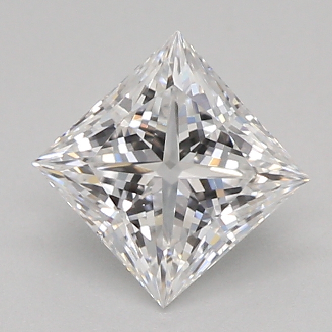 0.52 carat princess lab-grown diamond