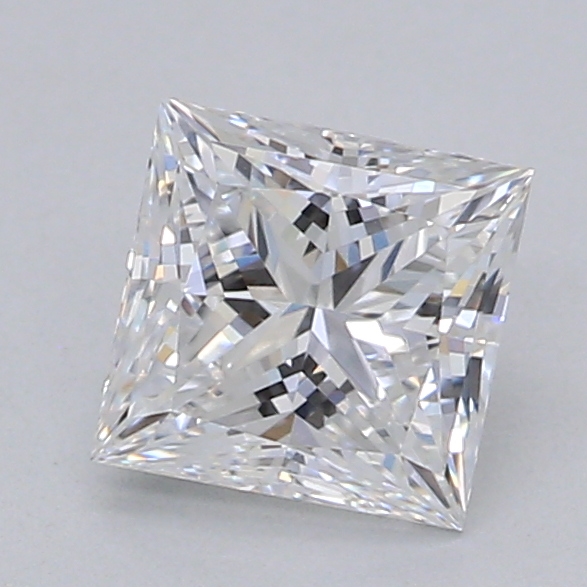 0.52 carat princess lab-grown diamond