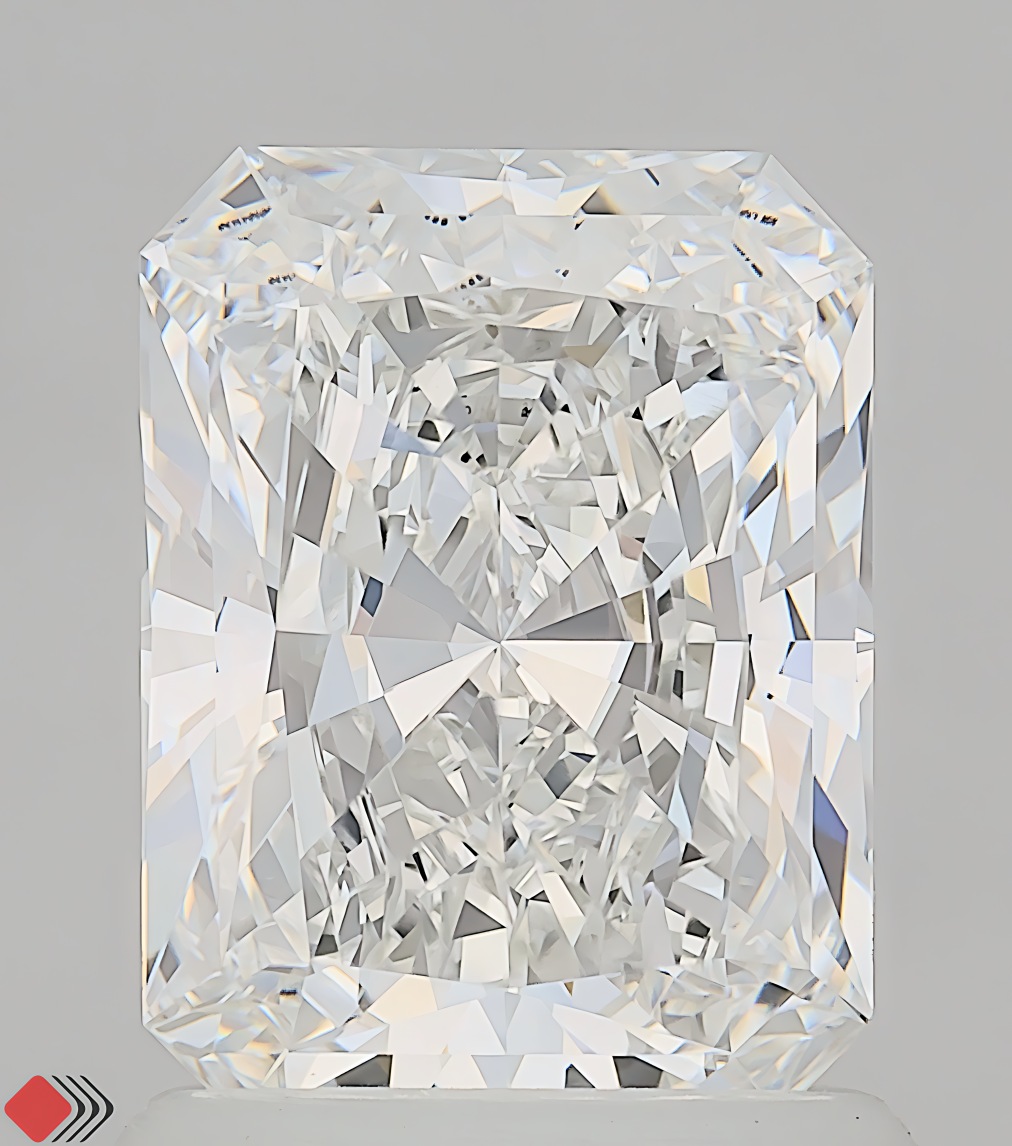 1.35 carat radiant lab-grown diamond