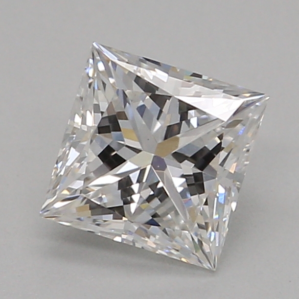 0.51 carat princess lab-grown diamond