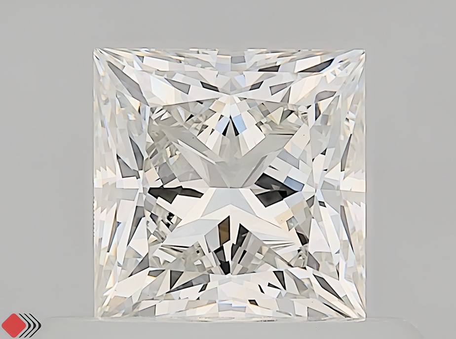 0.52 carat princess diamond