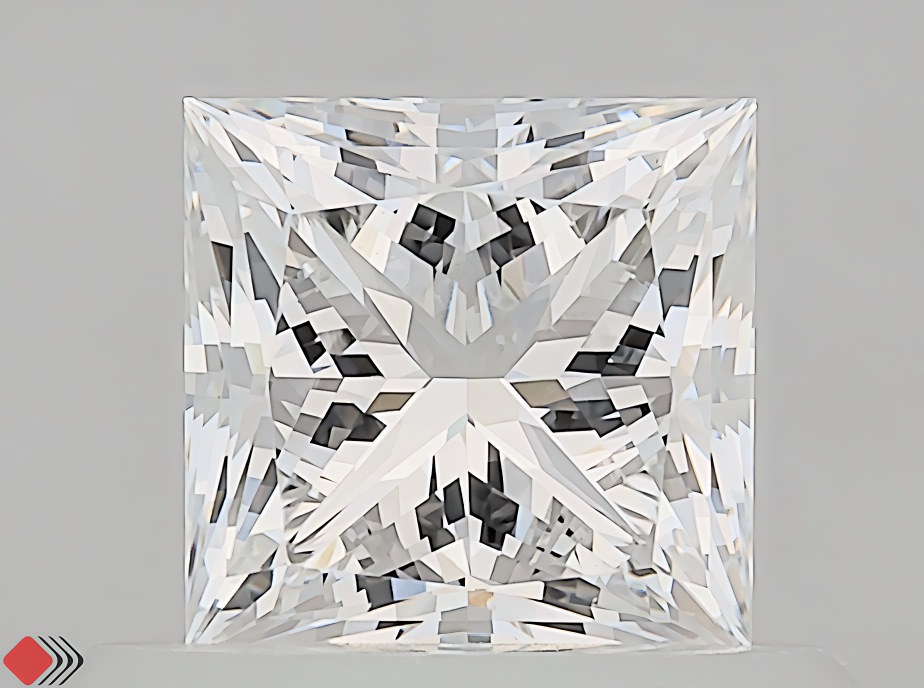 0.56 carat princess diamond