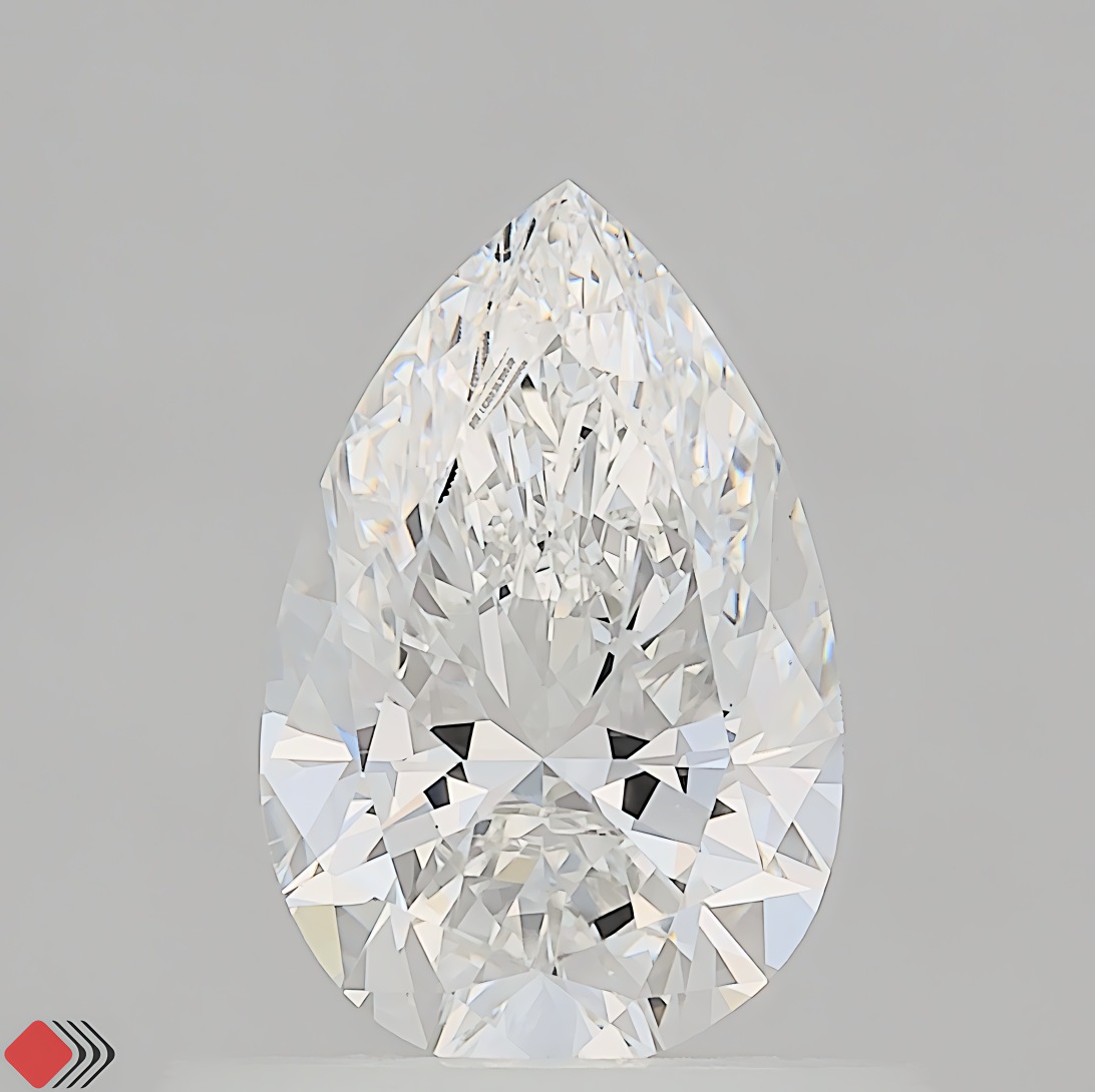 0.54 carat pear diamond