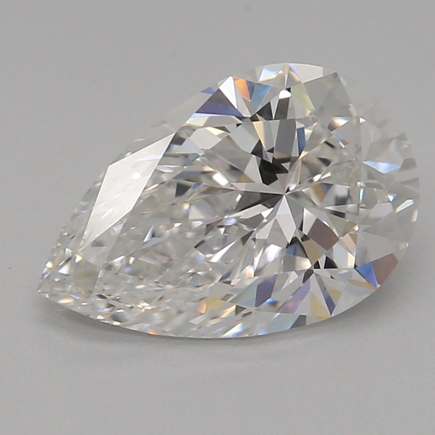 1.29 carat pear lab-grown diamond
