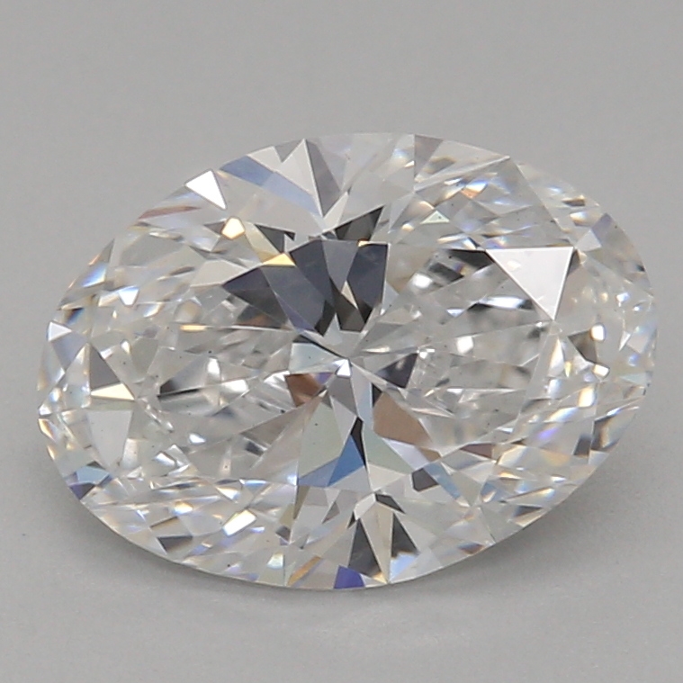 1.00 carat oval lab-grown diamond