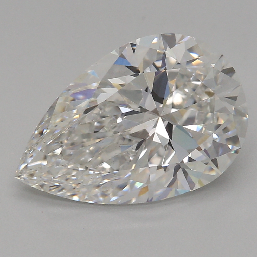 2.05 carat pear lab-grown diamond
