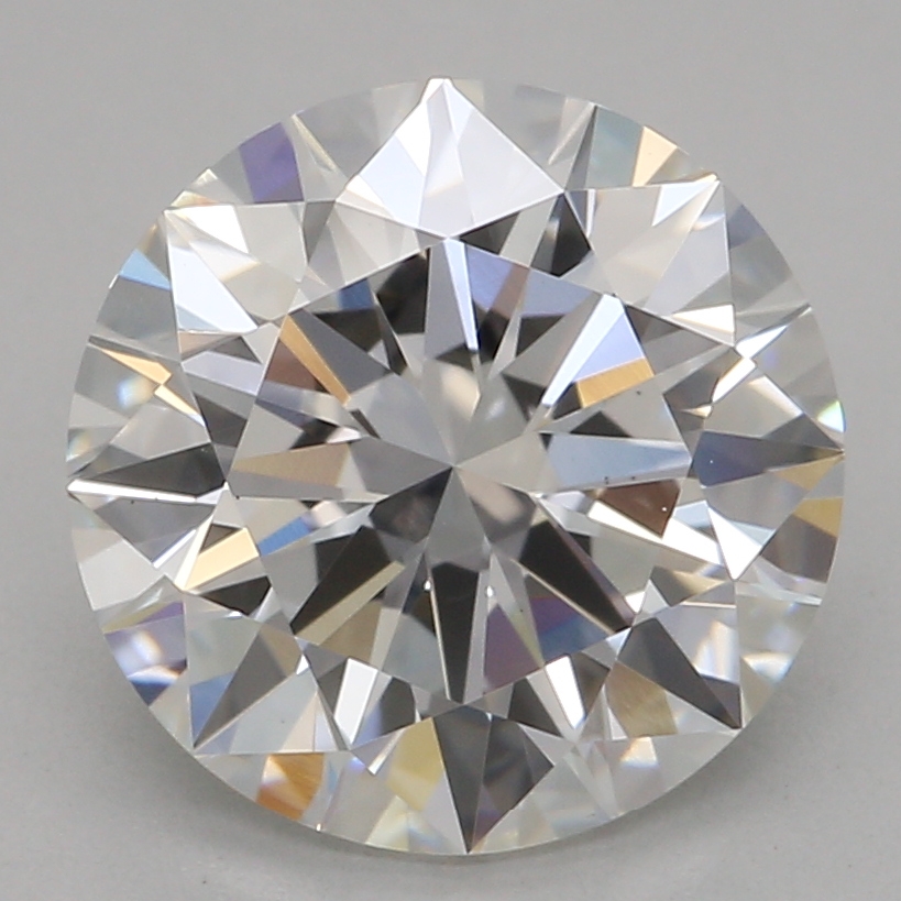 2.02 carat round lab-grown diamond