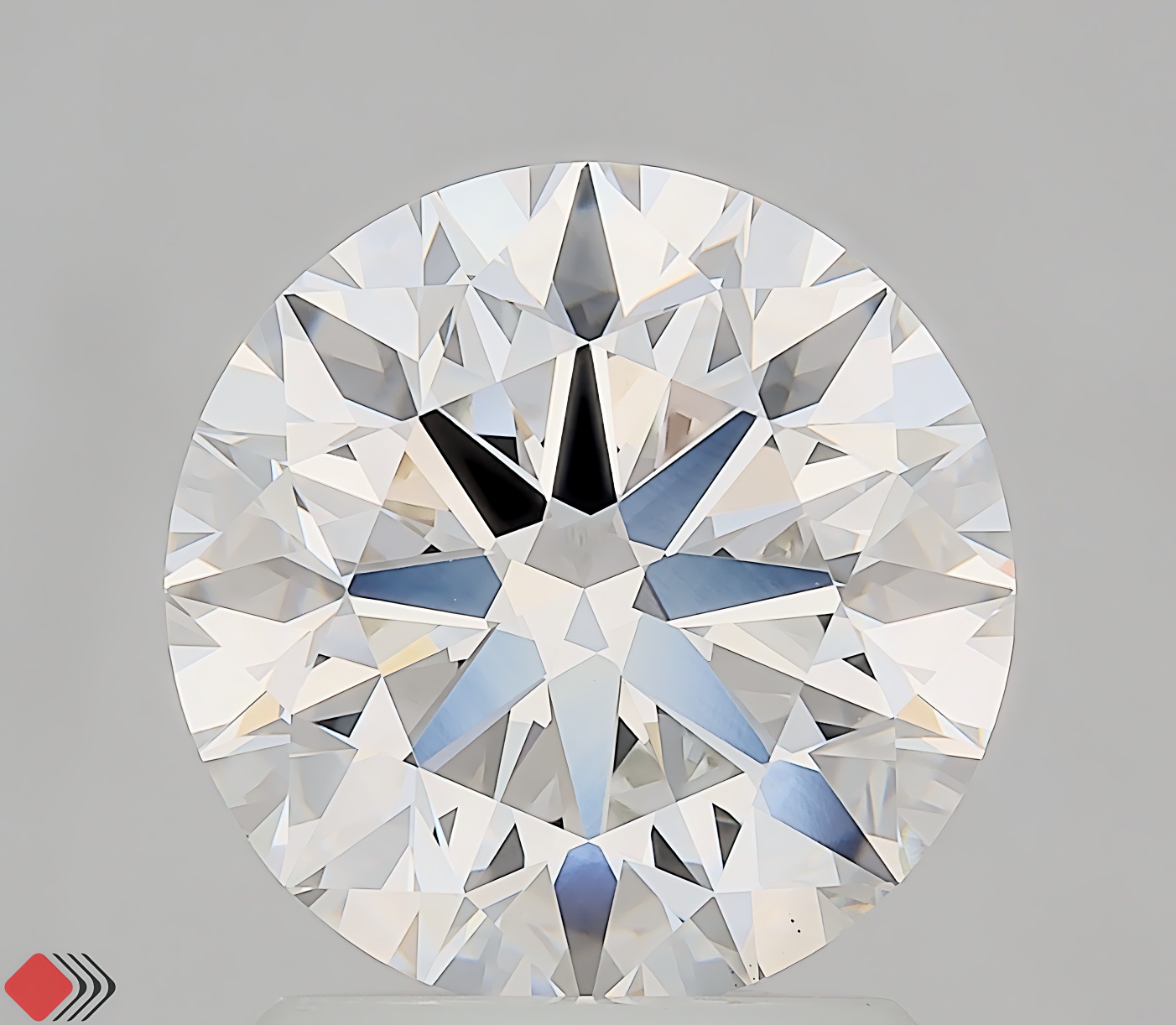 2.01 carat round lab-grown diamond