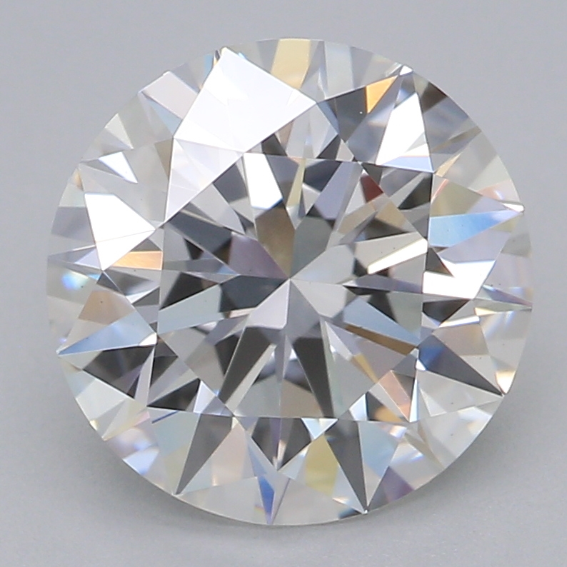 2.02 carat round lab-grown diamond
