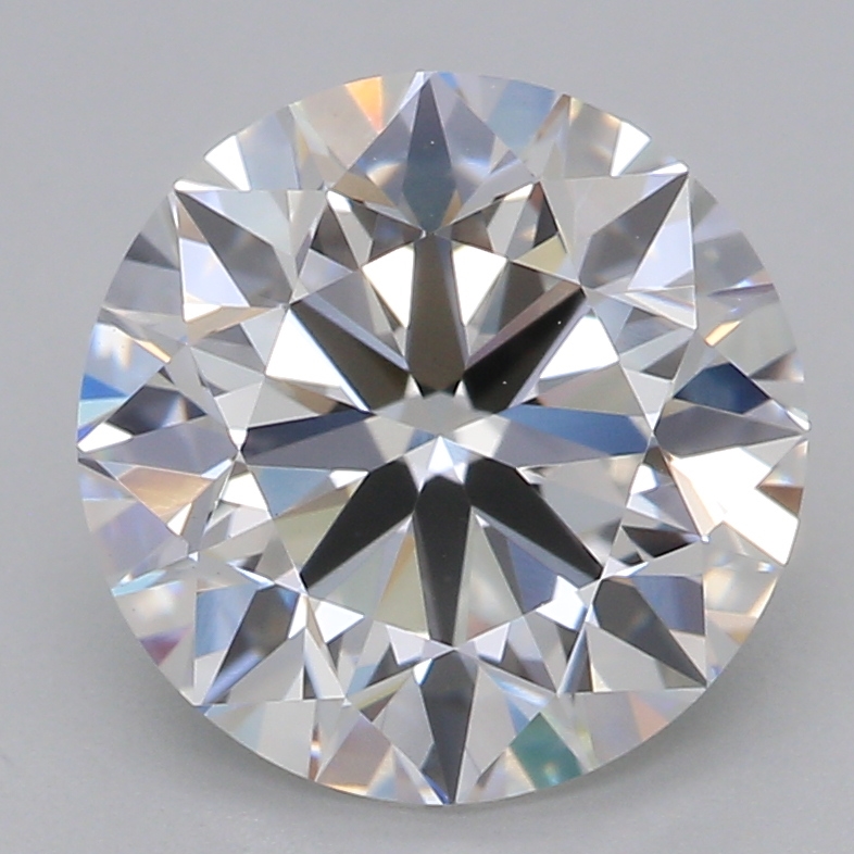 2.01 carat round lab-grown diamond