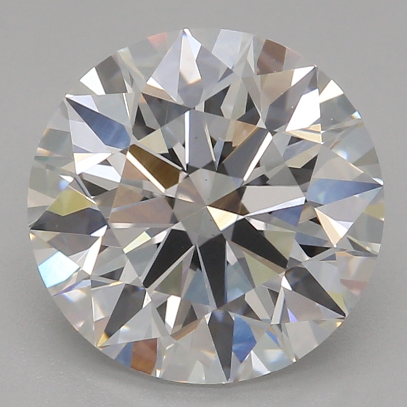2.04 carat round lab-grown diamond