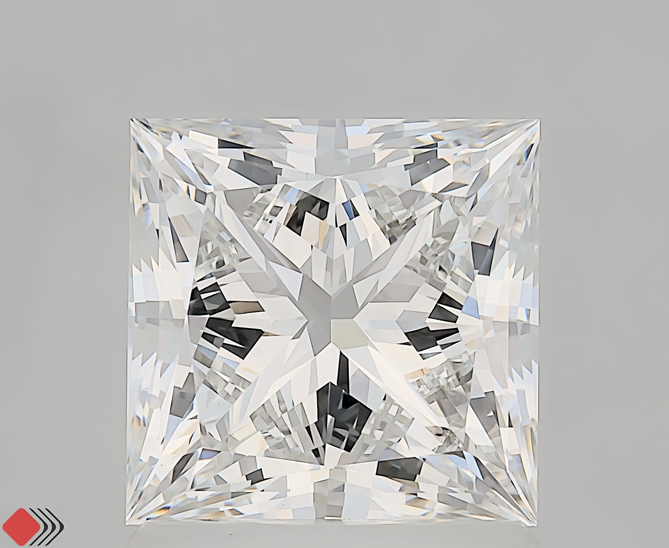 1.55 carat princess lab-grown diamond