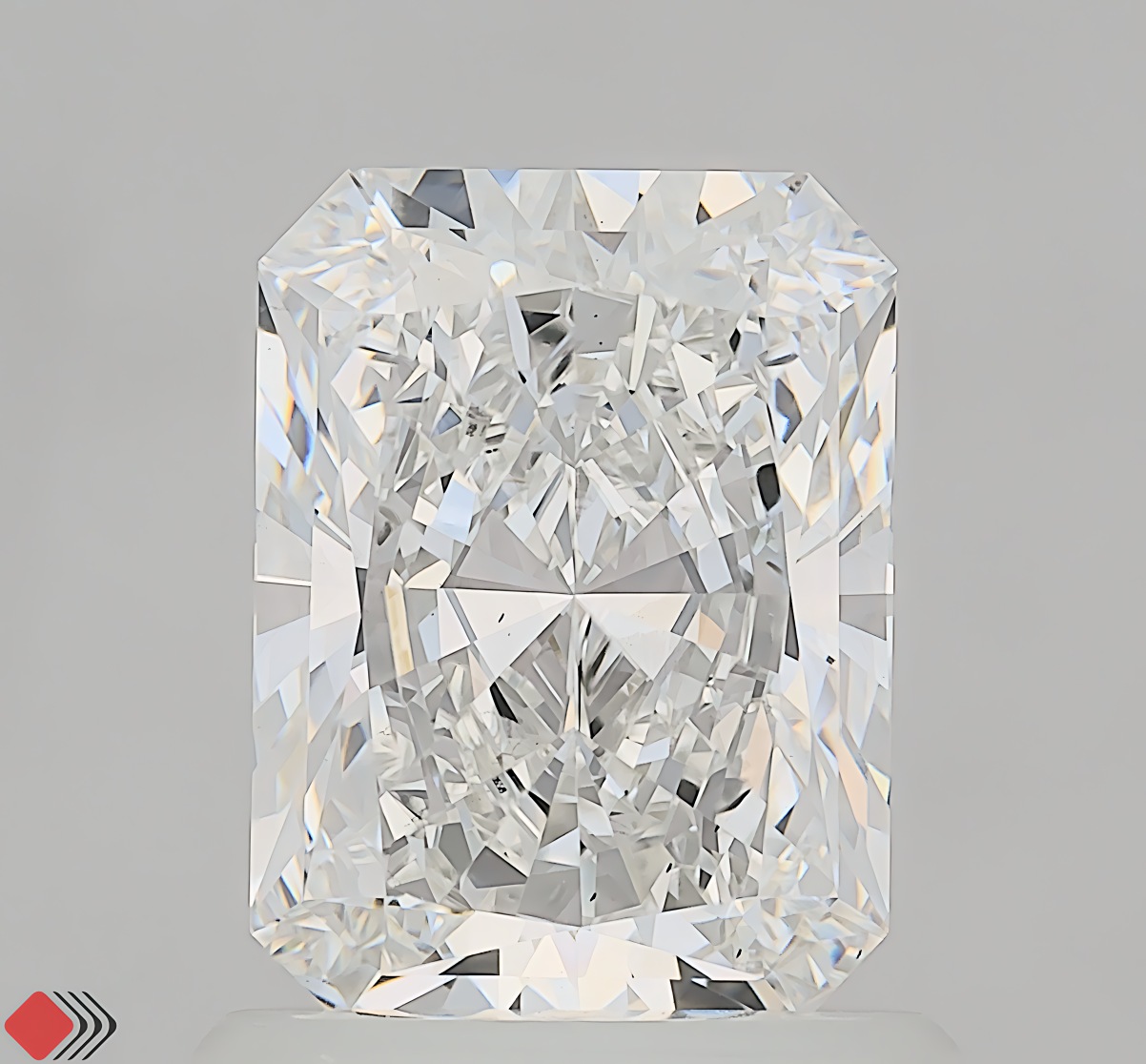1.09 carat radiant lab-grown diamond