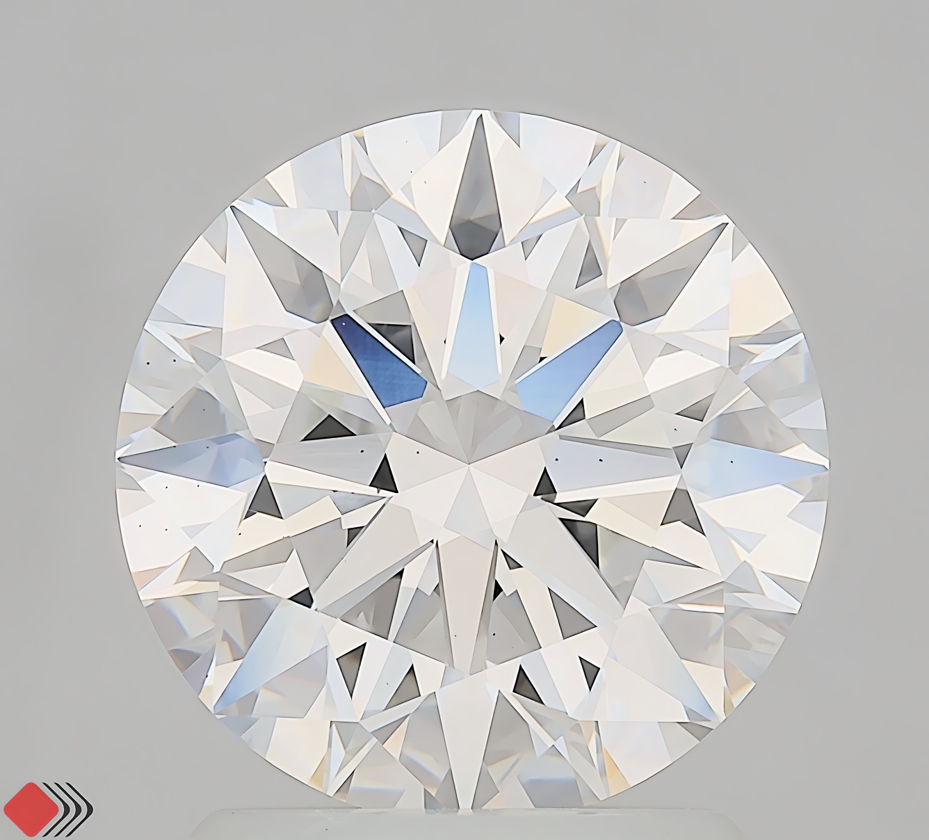 2.02 carat round lab-grown diamond